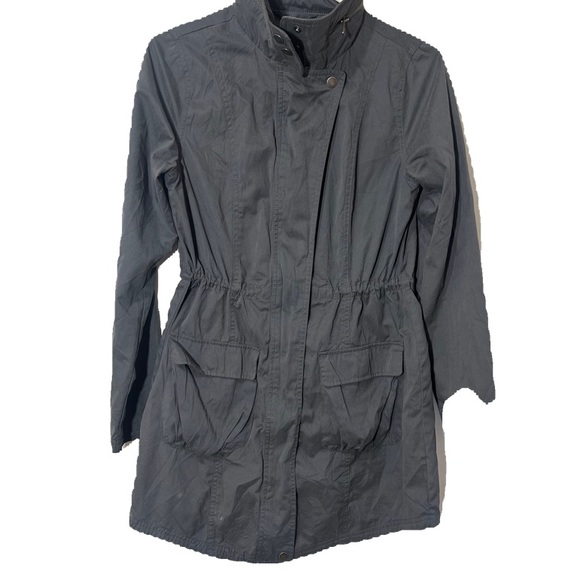 MOSSIMO SUPPLY COMPANY UTILITY CARGO JACKET WITH HIDDEN HOOD TIE WAIST SIZE SMAL - Picture 3 of 8